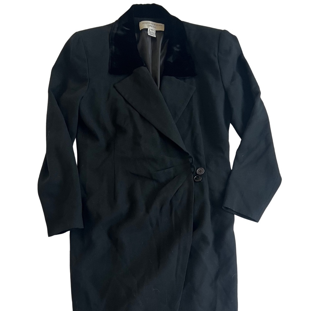 Jones New York Classic Black Trench Coat